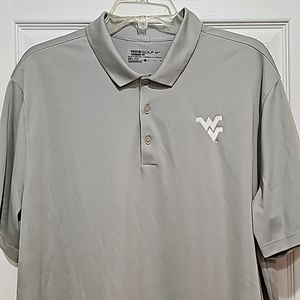 Nile Golf • Dri-Fit • light gray • WVU XL Polo